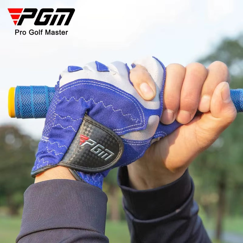 Professional Golf Gloves Microfiber Cloth Fabric Breathable Non-Slip Gloves Club Swing Putting Training Gloves