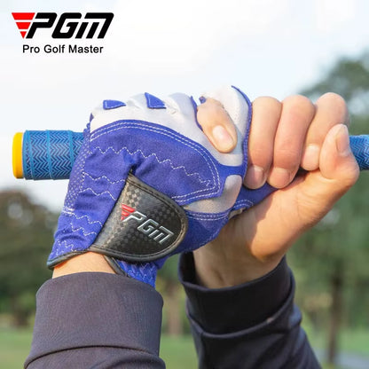 Professional Golf Gloves Microfiber Cloth Fabric Breathable Non-Slip Gloves Club Swing Putting Training Gloves