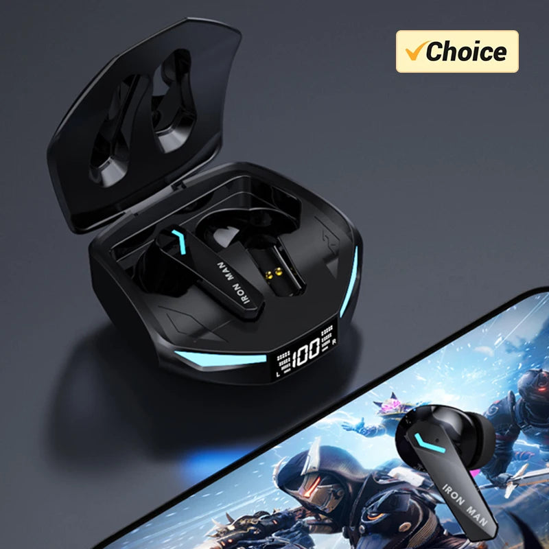 GM2 Pro Gaming Earphones Bluetooth 5.3 Sport Headset Dual Mode HD Call Noise Reduction Earbuds with Mic Music Earphones